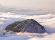 Looking Glass Rock in a Sea of Clouds