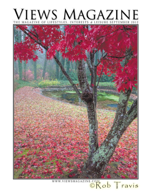 Cover, September 2012 - My image of Japanese Maple in Fall colors graces the cover