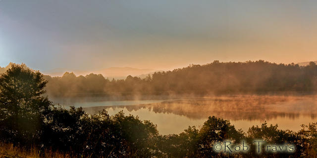 Misty Lake in the Morning