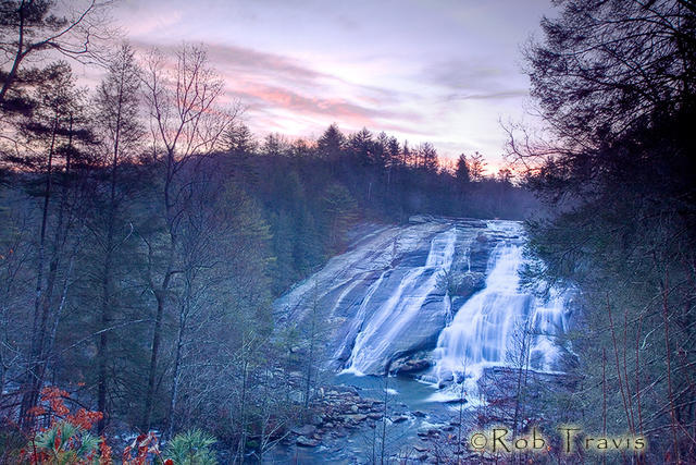 High Falls at Dawn: DuPont State Forest