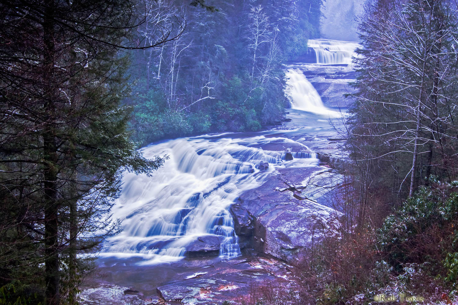 Triple Falls, DuPont Forest - Winter setting in...