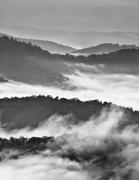 Mountains And Clouds in Black and White