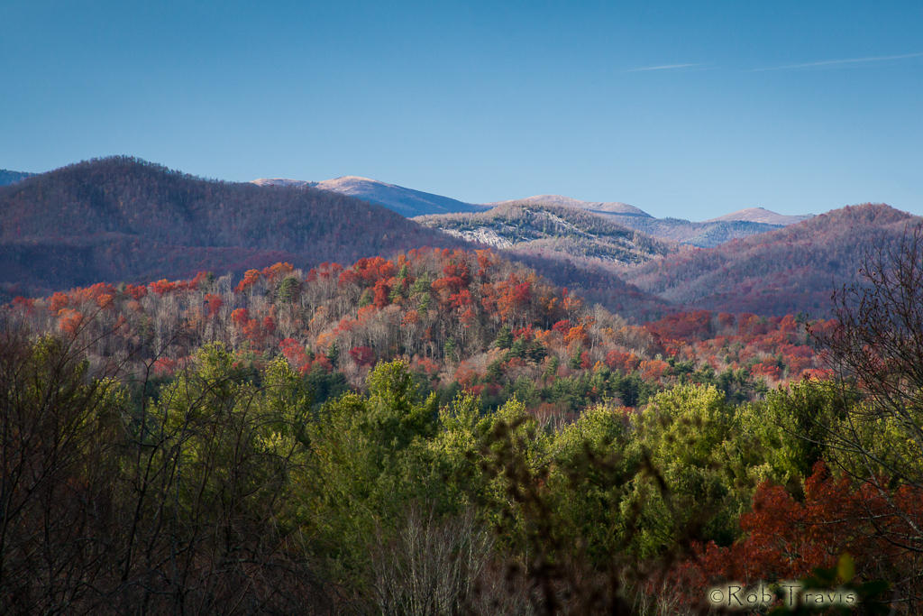 Late Afternoon in the Blue Ridge Mountains. 
