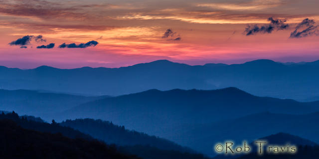 Dawn Panorama in the Blue Ridge Mountains